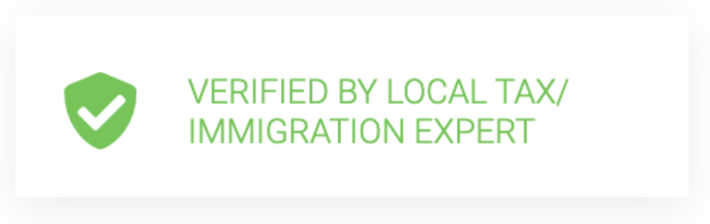 verified by local tax immigration expert